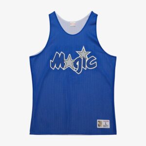 Mitchell & Ness Bleu Orlando Magic Vintage Logo Mesh Practice Débardeur Bleu 1591490