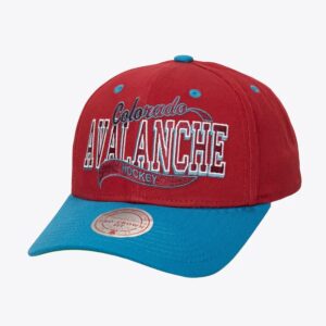 Mitchell & Ness Casquette réglable Colorado Avalanche Block Sweep Pro Bordeaux 1593933