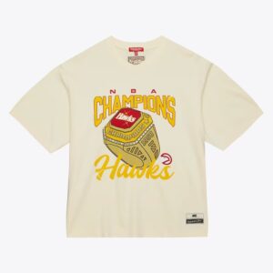 Mitchell & Ness Crème Atlanta Hawks M&N x Melody Ehsani T-Shirt Crème 1591022