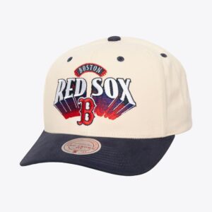 Mitchell & Ness Crème Boston Red Sox Horizon Pro Crown Snapback Chapeau Crème 1593849