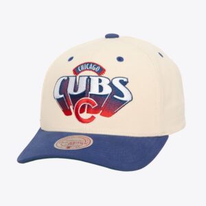 Mitchell & Ness Crème Chicago Cubs Horizon Pro Crown Snapback Chapeau Crème 1593833