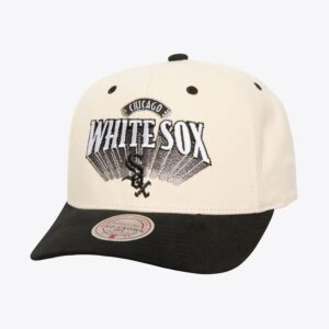 Mitchell & Ness crème Chicago White Sox Horizon Pro couronne Snapback chapeau crème 1593845