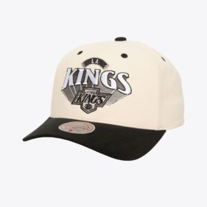 Mitchell & Ness Crème Los Angeles Kings Vintage Hockey Horizon Pro Couronne Snapback Chapeau Crème 1593797