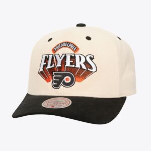 Mitchell & Ness crème Philadelphia Flyers Vintage Hockey Horizon Pro couronne Snapback chapeau crème 1593781