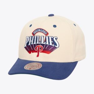 Mitchell & Ness crème Philadelphia Phillies Horizon Pro Crown Snapback chapeau crème 1593825