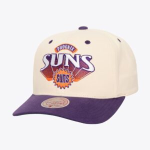 Mitchell & Ness Crème Phoenix Suns Hardwood Classics Horizon Pro Crown Snapback Chapeau Crème 1592224