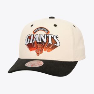 Mitchell & Ness Crème San Francisco Giants Horizon Pro Crown Snapback Chapeau Crème 1593813