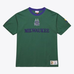 Mitchell & Ness vert Milwaukee Bucks Team OG 3.0 T-shirt vintage vert 1590405
