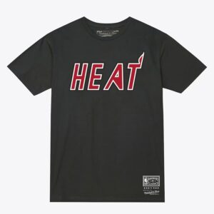 Mitchell & Ness T-shirt MVP Heather Charcoal Miami Heat Noir 1590984