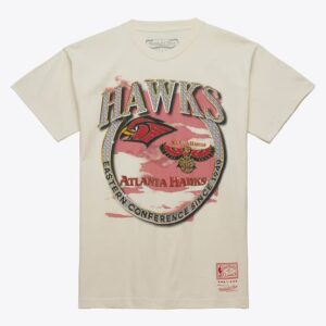 Mitchell & Ness T-shirt naturel Atlanta Hawks Hardwood Classics Crown Jewels Beige 1591250