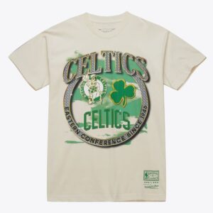 Mitchell & Ness T-shirt naturel Boston Celtics Hardwood Classics Crown Jewels Beige 1591294