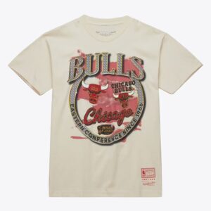 Mitchell & Ness T-shirt naturel Chicago Bulls Hardwood Classics Crown Jewels Beige 1591283