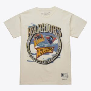 Mitchell & Ness T-shirt naturel Golden State Warriors Hardwood Classics Crown Jewels Beige 1591261