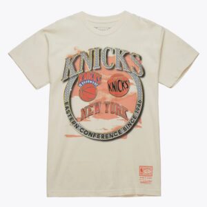 Mitchell & Ness T-shirt naturel New York Knicks Hardwood Classics Crown Jewels Beige 1591232