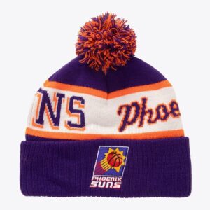 Mitchell & Ness Purple Phoenix Suns Hardwood Classics Bonnet en tricot à revers avec pompon Violet 1592655