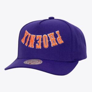Mitchell & Ness Violet Phoenix Suns Hardwood Classics Upside Pro Snapback Chapeau Noir 1592295
