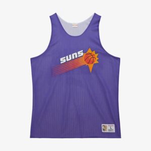 Mitchell & Ness Purple Phoenix Suns Vintage Logo Mesh Practice Débardeur Violet 1591406