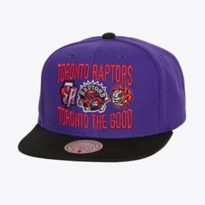 Mitchell & Ness Violet Toronto Raptors Hardwood Classics City Love Snapback Chapeau Noir 1593402
