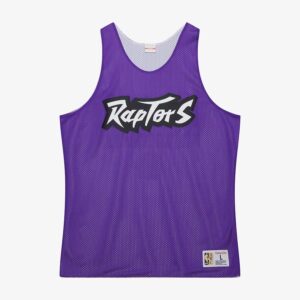 Mitchell & Ness Violet Toronto Raptors Vintage Logo Mesh Practice Débardeur Violet 1591388