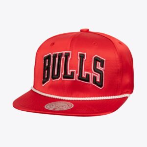 Mitchell & Ness Casquette Snapback Rouge Chicago Bulls Satin Dreams OG Noir 1593424
