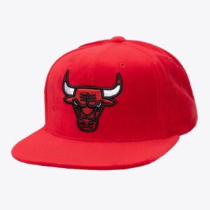 Mitchell & Ness Casquette Snapback en velours rouge Chicago Bulls Rouge 1592559