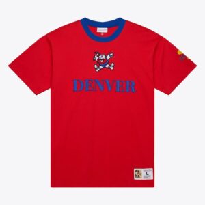 Mitchell & Ness T-shirt vintage rouge Denver Nuggets Team OG 3.0 rouge 1590343