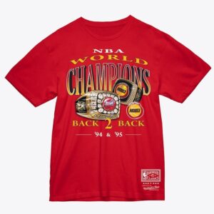 Mitchell & Ness T-shirt rouge Houston Rockets Championship Rings Noir 1590926