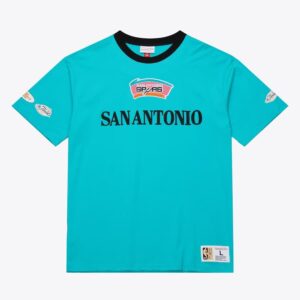 Mitchell & Ness Turquoise San Antonio Spurs Team OG 3.0 T-shirt vintage Turquoise 1590237