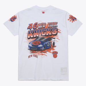 Mitchell & Ness T-shirt blanc New York Knicks Speedway Blanc 1590507