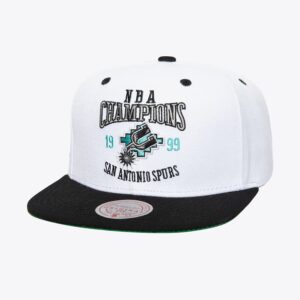 Mitchell & Ness Blanc San Antonio Spurs Hardwood Classics Champ Series Snapback Chapeau Blanc 1593119