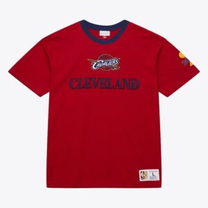 Mitchell & Ness Wine Cleveland Cavaliers Team OG 3.0 T-shirt vintage Bordeaux 1590421